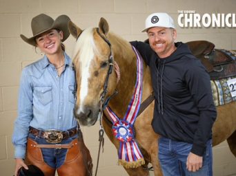 Virginia Meador and Shyne On Me cinch their second L1 Ranch Championship