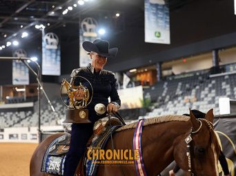 April Gentry and Hez Simply Western Four-Peat L3 Horsemanship World Champions