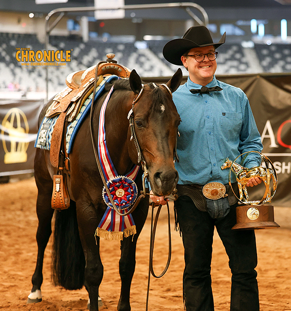 Jeffrey Johns and Nothin But Nett Slam Dunk Amateur Western Riding at 2025 AQHA World