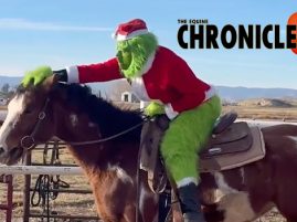 Merry Christmas from The Equine Chronicle and uh – The Grinch!