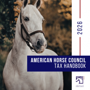 American Horse Council Releases 2026 AHC Horse Industry Tax Handbook