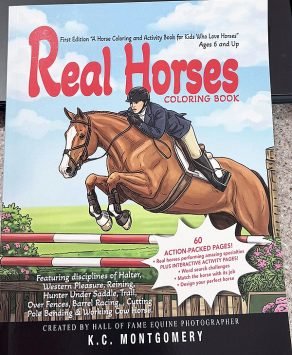 First of Five Real Horses Coloring Books Released by KC Montgomery