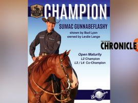 Sumac GunnaBeFlashy — 2026 Cactus Reining Classic Open Maturity L2 & L3/4 Co Champion