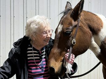 Once a Horse Girl, Always a Horse Girl: 100-year-old Myra Celebrates on Horseback at Fabus Farms