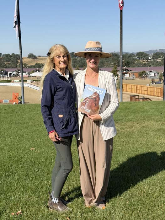 EC Photo of the Day: Cece Campbell and AQHA/PCQHA All English Show Manager Amanda Diefenderfer