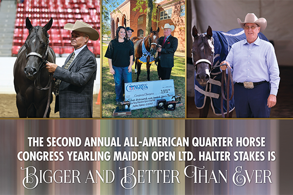 Second Annual Congress Yearling Maiden Open Ltd. Halter Stakes Bigger and Better Than Ever