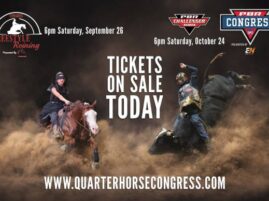 Tickets on Sale for the 2026 Congress Freestyle Reining and Professional Bull Riding
