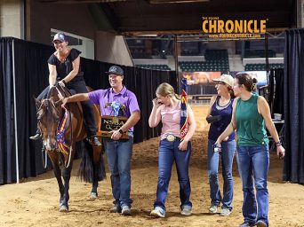 Christine Hansen and Justa Lazy Mouse Make NSBA Amateur Trail History