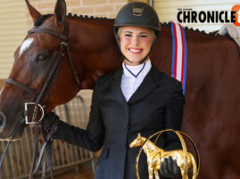 Hannah Kate Pipkin and Im Huntin No Doubt win Gold in L3 Hunt Seat Equitation 13 & U