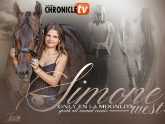 Simone West and Only En La Moonlite Champion the World Show
