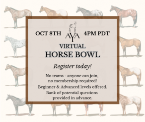 Appaloosa Youth Association Virtual Horse Bowl Open to the Public