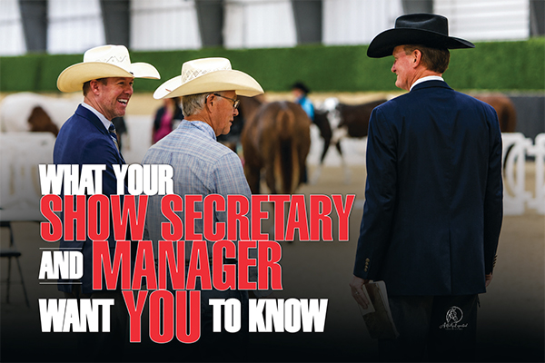 What Your Show Secretary And Manager Want You To Know