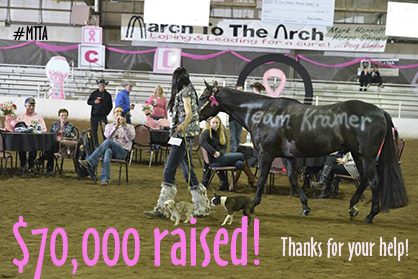 $70,000 Raised For Cancer Charity During 2014 March To The Arch Horse Show