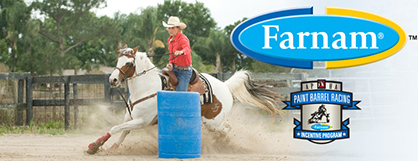 Farnam Donates $5,000 Worth of Prize Packages to APHA Barrel Racers in 2014
