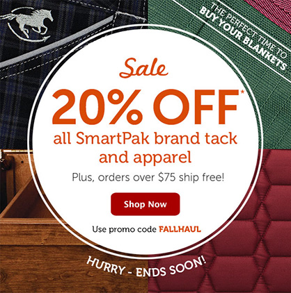 SmartPak Sale! 20% Off Brand Tack and Apparel, Offer Ends Soon