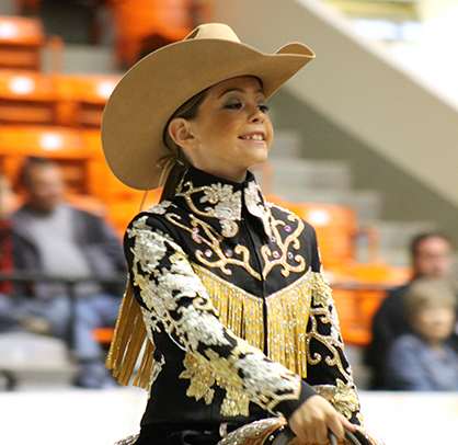 10-Year-Old Ava Coughlin and Divas Invitation Win Small Fry Western Pleasure at 2014 QH Congress