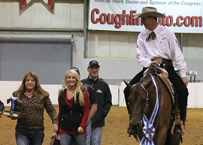 Gil Galyean and Rewind And Repeat Win Junior Western Pleasure at 2014 QH Congress