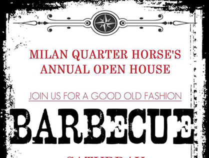 Milan Quarter Horses’ Open House and BBQ Coming in April!