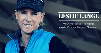 Kimes Ranch Blog- Meet AQHA Judge/Trainer Leslie Lange