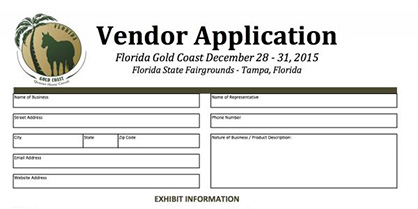 2015 Florida Gold Coast Quarter Horse Show Now Accepting Vendors