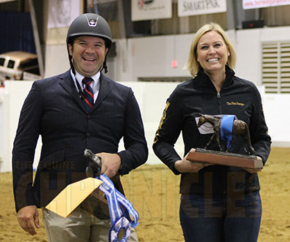 David Miller/The Fire Escape, Lainie DeBoer/What I Know Now Win Progressive, Green, Junior Working Hunter at 2015 QH Congress