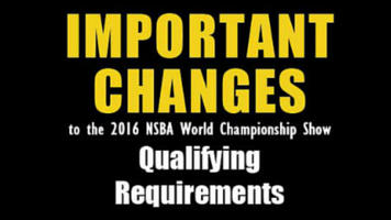 NSBA News: Changes in NSBA World Qualifying, Trainers Sale, SIF Breedings Sale, BCF Nomination Deadline Approaching