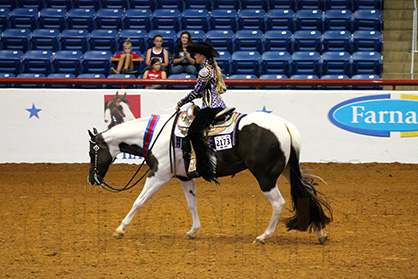 AjPHA Youth World Show Western Riding World Champions are Griffin, Gralla, and Nielson