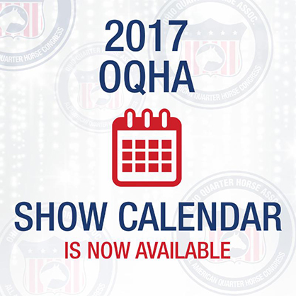 2017 OQHA Show Schedule