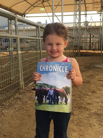 EC Photo of the Day: A Mini Equine Chronicle Fan!