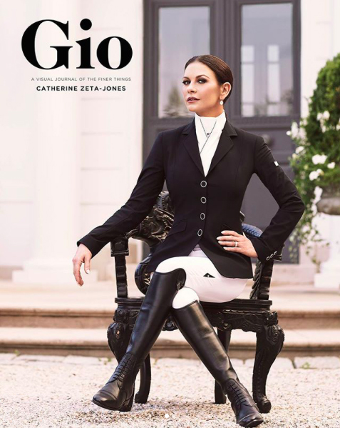 Catherine Zeta-Jones Decked Out in Equestrian Fashion For Cover Shoot