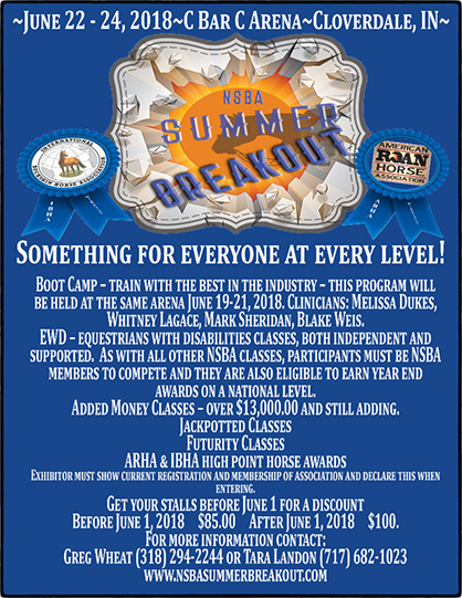 2018 NSBA Summer Breakout With Over $13,000 in Added Money and Still Growing