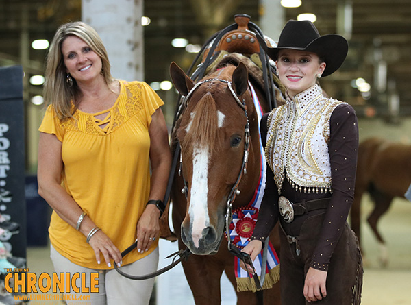 Carley Rutledge and VS Born To Be Good Win First-Ever 13 and Under Trail at AQHA Youth World