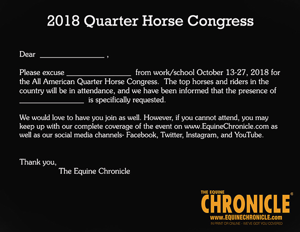 EC Photo of the Day- QH Congress Permission Slip