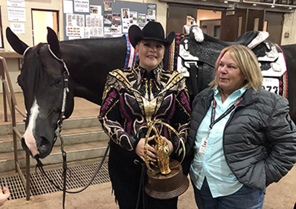 Kirsten Thomsen and Elis A Sleepin Win Amateur Western Riding