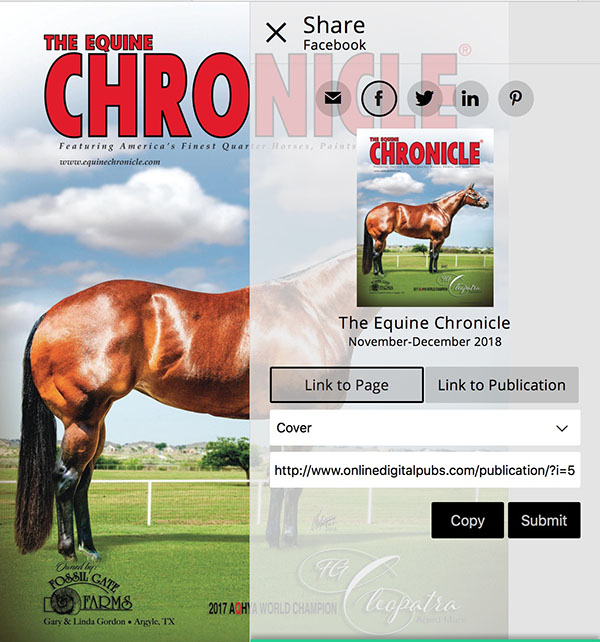 Share Your Equine Chronicle Ad and Articles on Social Media!