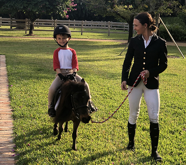 Georgina Bloomberg Adopts Miniature Kill-Pen Horse For Son