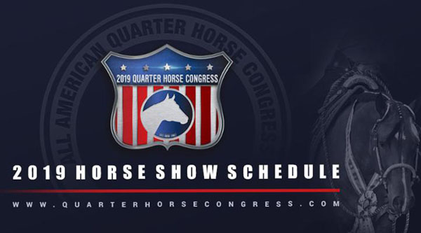 2019 Quarter Horse Congress Schedule Now Online