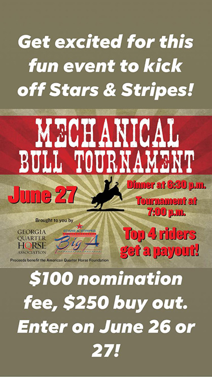 Mechanical Bull Tourney to Kick Off Stars and Stripes