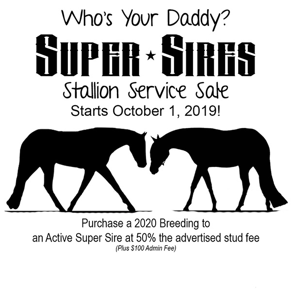 Super Sires Stallion Sale, Late Entries For Congress, and New Benefits For Sires