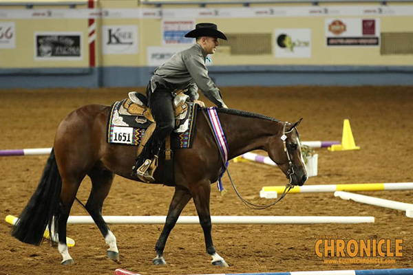 Blake Weis and So Good To B Me Win AQHA World Senior Trail