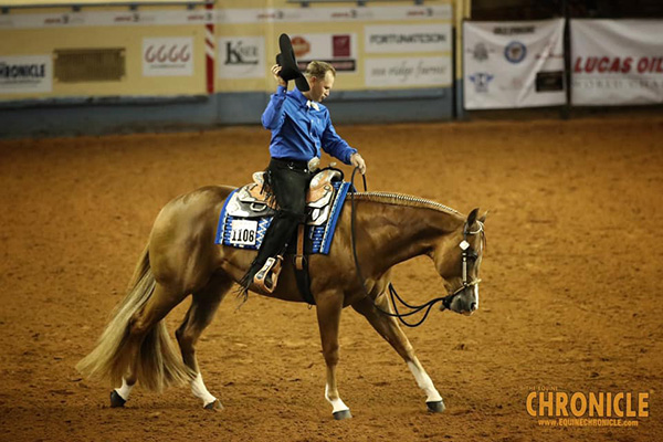 Andy Cochran and Hay Goodlookn Win AQHA World 2-Year-Old Western Pleasure