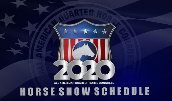 2020 All American Quarter Horse Congress Schedule Released