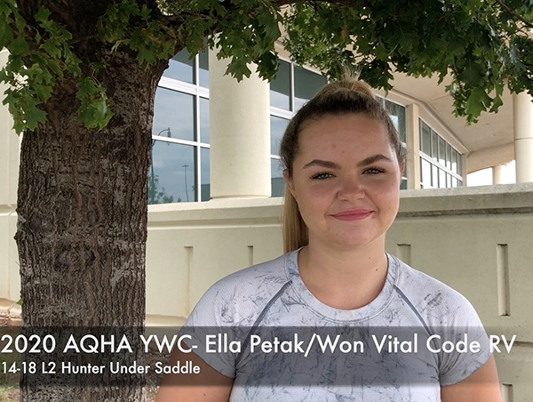 EC TV- Ella Petak- 14-18 L2 Hunter Under Saddle- AQHA YWC 2020