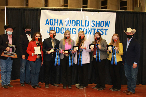 AQHA World Championship Collegiate Horse Judging Contest Results