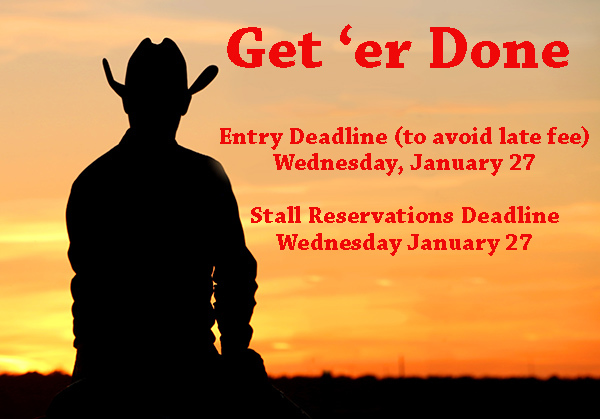 Sun Circuit Entry and Stall Reservation Deadline- January 27th