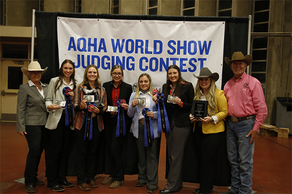 AQHA World Show Collegiate Horse Judging Contest Results