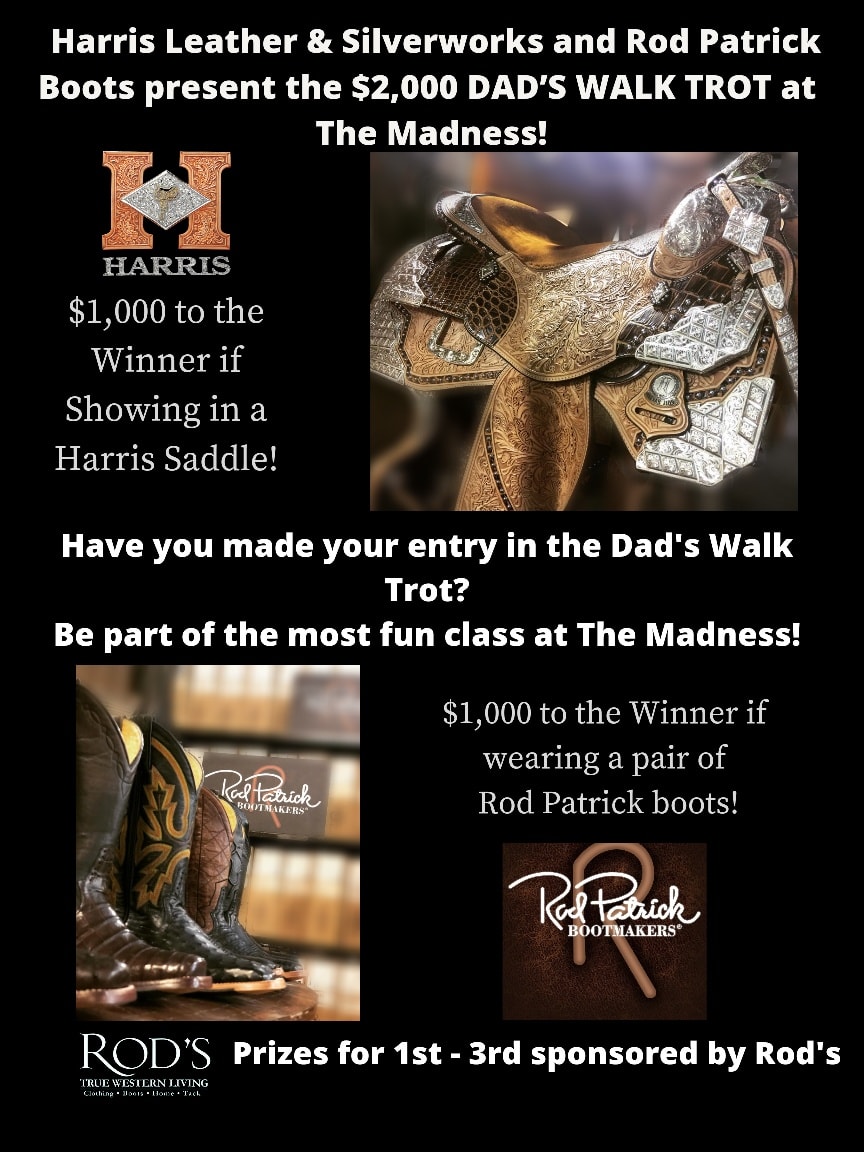 $2000 Dad’s Walk Trot At the Madness!