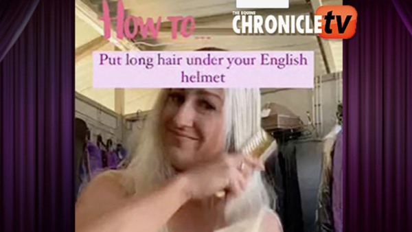 EC TV – How to Put Long Hair Under Your English Helmet