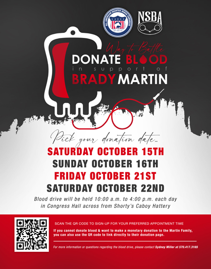 Blood Drive in Support of Brady Martin at All American Quarter Horse Congress