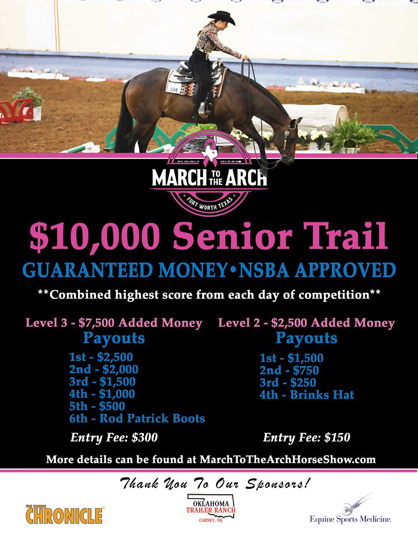 $10,000 Senior Trail at 2023 March To The Arch